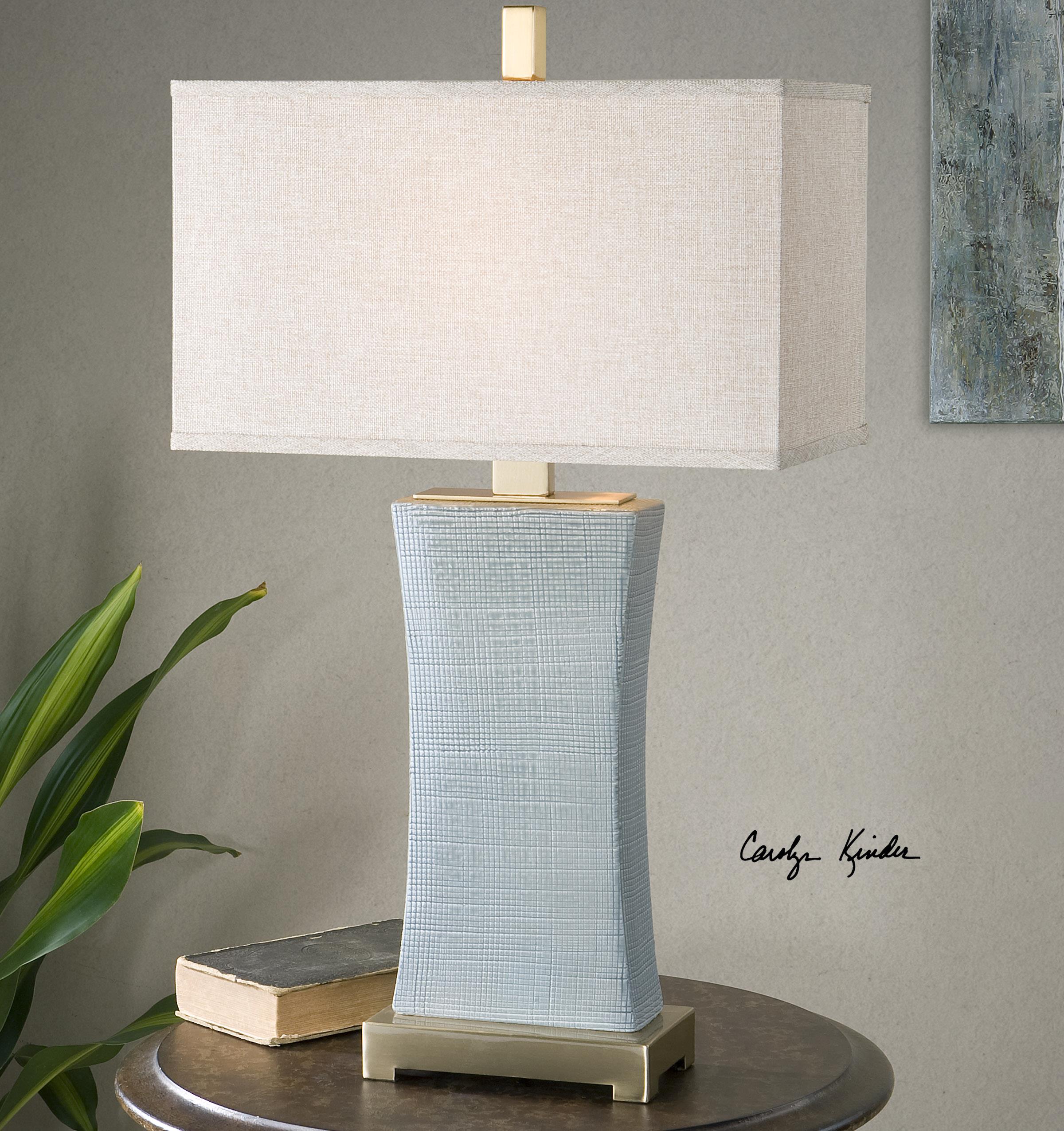 Blue gray table lamp online